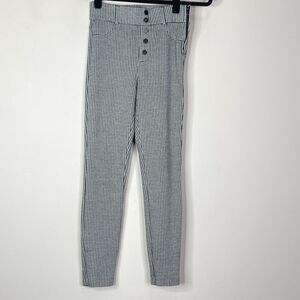 Zara Trafaluc Gingham Plaid Skinny High Waist Leggings Women's Size Small
